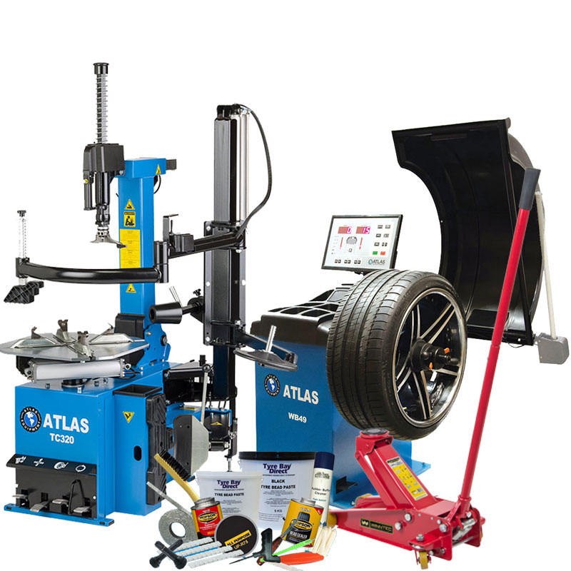 Pack Runflat Atlas Demonte Pneus Automatique et Equilibreuse 24"