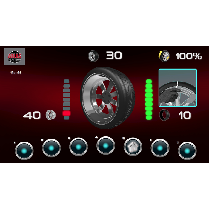 Equilibreuse de roues premium : Megaspin 120 de TYRE BAY DIRECT par ATLAS  EQUIPMENT : informations et documentations